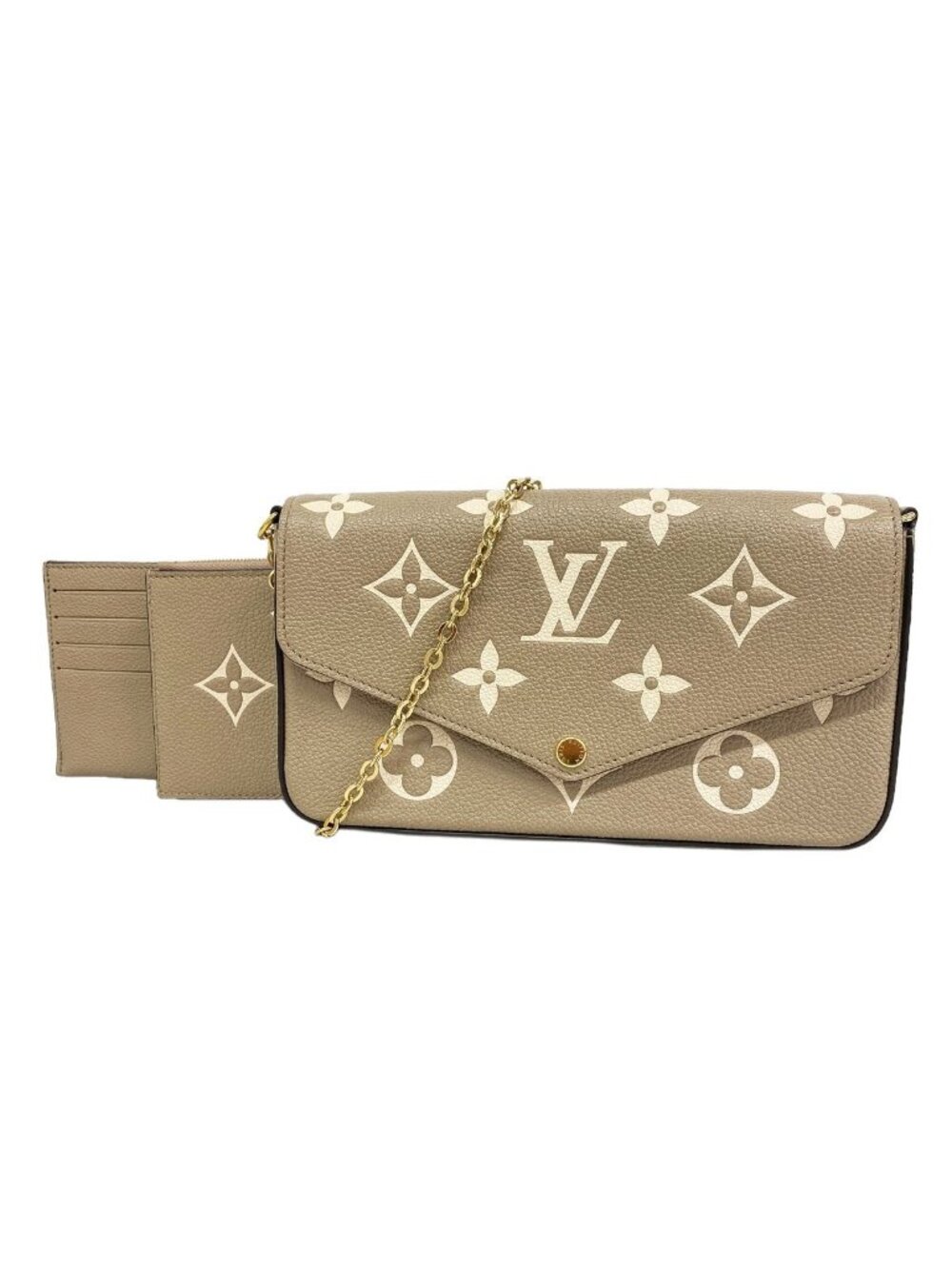 Louis Vuitton Wallet on Chain Monogram Empreinte Bicolor Pochette Felicie